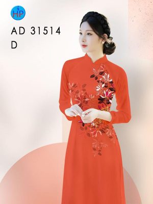Vải Áo Dài Hoa In 3D AD 31514 25